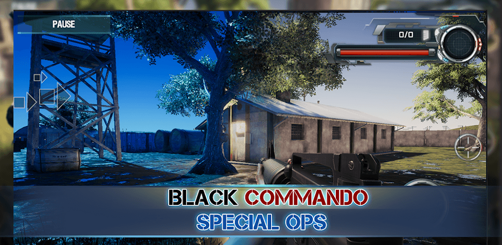Black Commando v1.72 MOD APK (God Mode, Dumb Enemy) Download