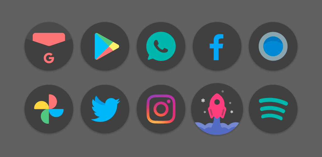 Black Pie – Icon Pack v3.4 APK (Patched) Download