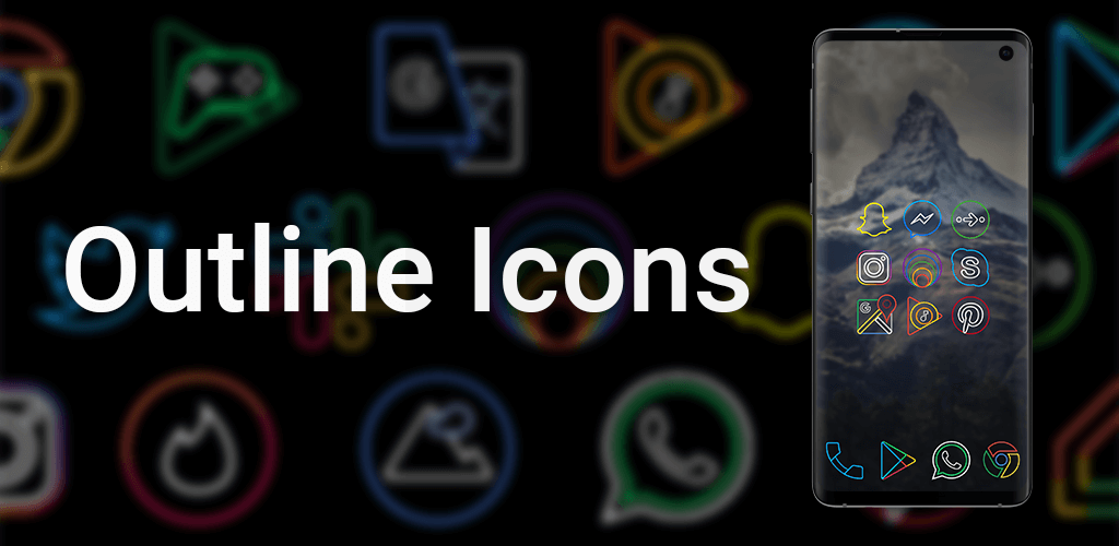 Download Outline Icons – Icon Pack v3.24 APK (Paid) for Android