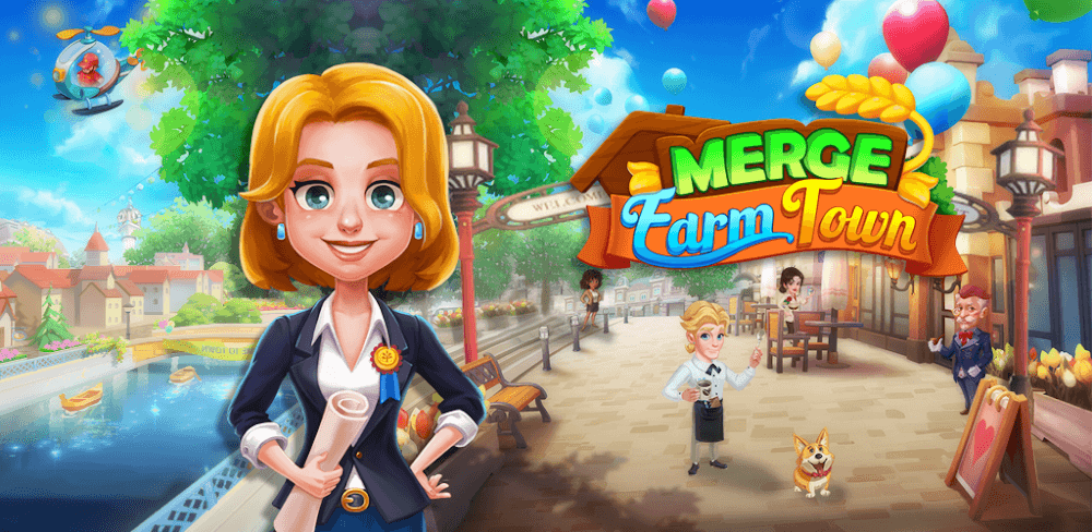 Merge Farmtown v1.4.1 MOD APK (Free Purchases) Download