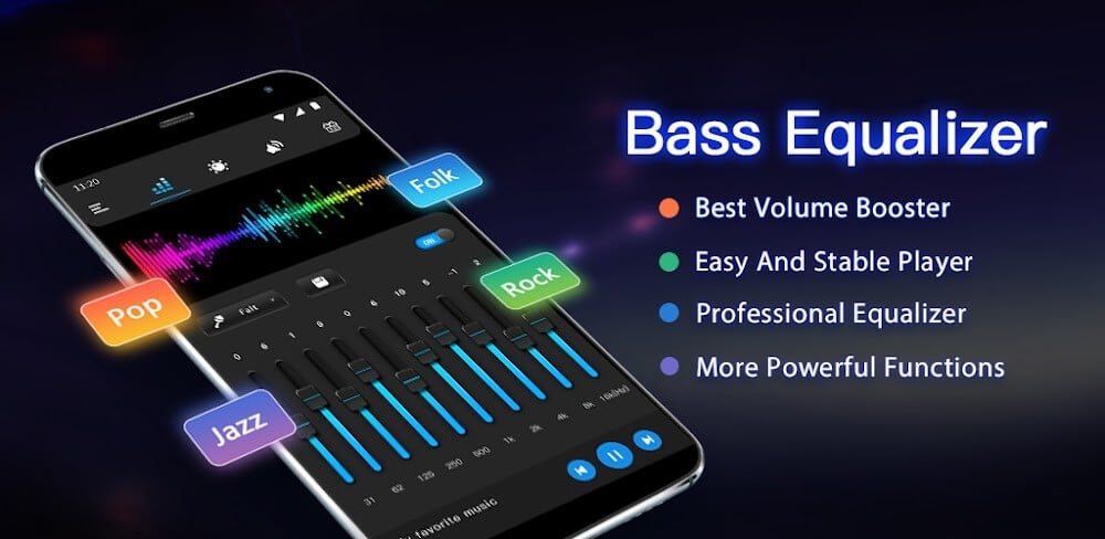 Equalizer & Bass Booster Pro v1.8.0 APK (Paid) Download