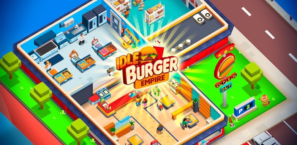 Idle Burger Empire Tycoon v1.0.0 MOD APK (Unlimited Money) Download