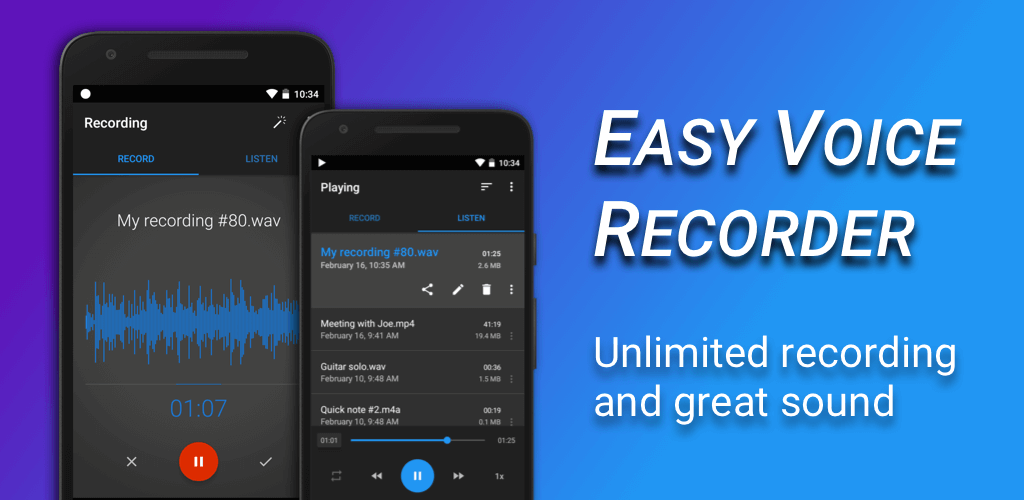 Easy Voice Recorder Pro v2.8.3 MOD APK (Patched/Mod Extra) Download