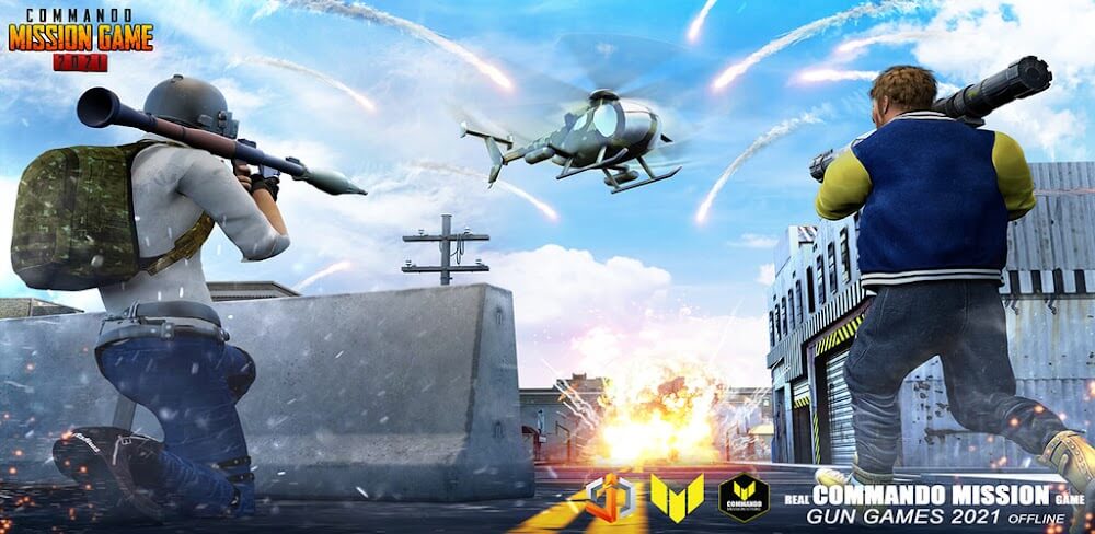 Commando Gun Shooting Games 3D v4.9 MOD APK (One Hit, Ammo, Speed) Download