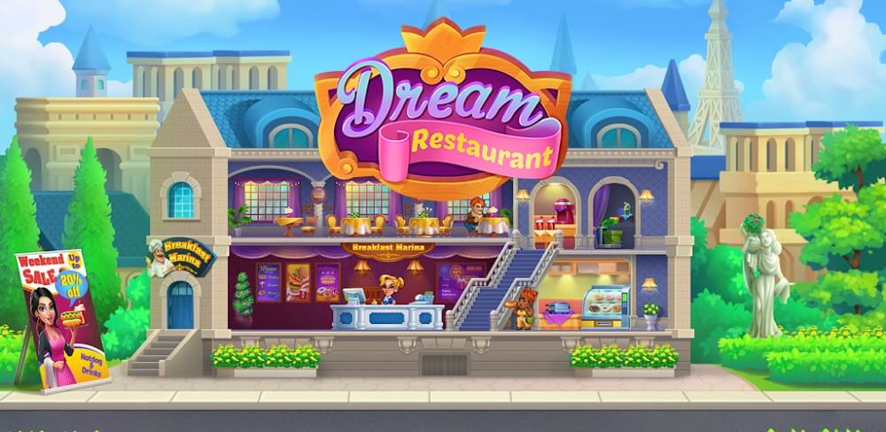 Dream Restaurant v1.2.7 MOD APK (Free Shopping) Download
