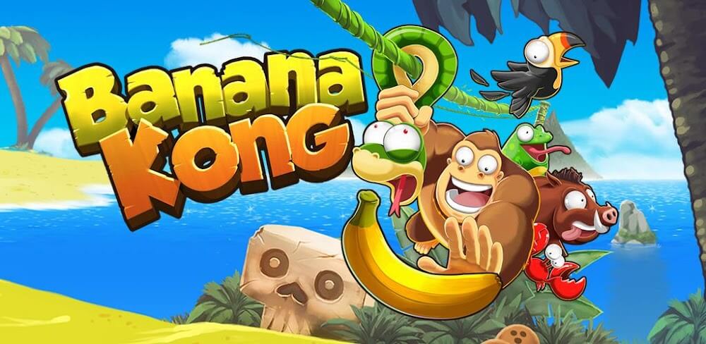 Banana Kong v1.9.16.12 MOD APK (Ulimited Bananas, Hearts, God Mode) Download